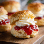 Scones Anglais Classiques avec Crème & Confiture : découvrez la recette irrésistible ! 3 Scones Anglais Classiques avec Crème & Confiture