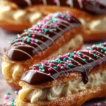 Éclairs au Chocolat avec Crème Pâtissière 3 0 2