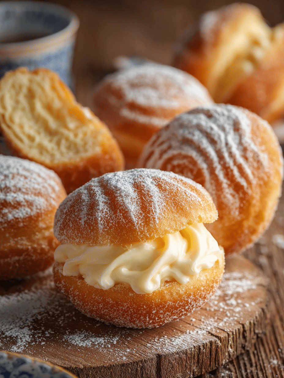 Beignets Italiens à la Crème (Bomboloni)