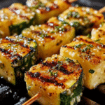 Brochettes de Courgettes au Beurre à l’Ail
