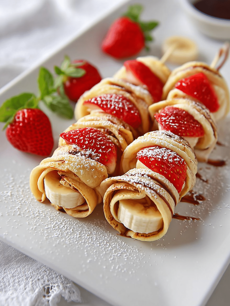 Brochettes de Crêpes & Fruits