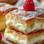 Carrés Feuilletés à la Crème Vanille