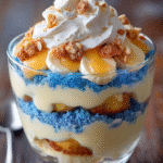 Coupes Trifle Banane & Blue Velvet