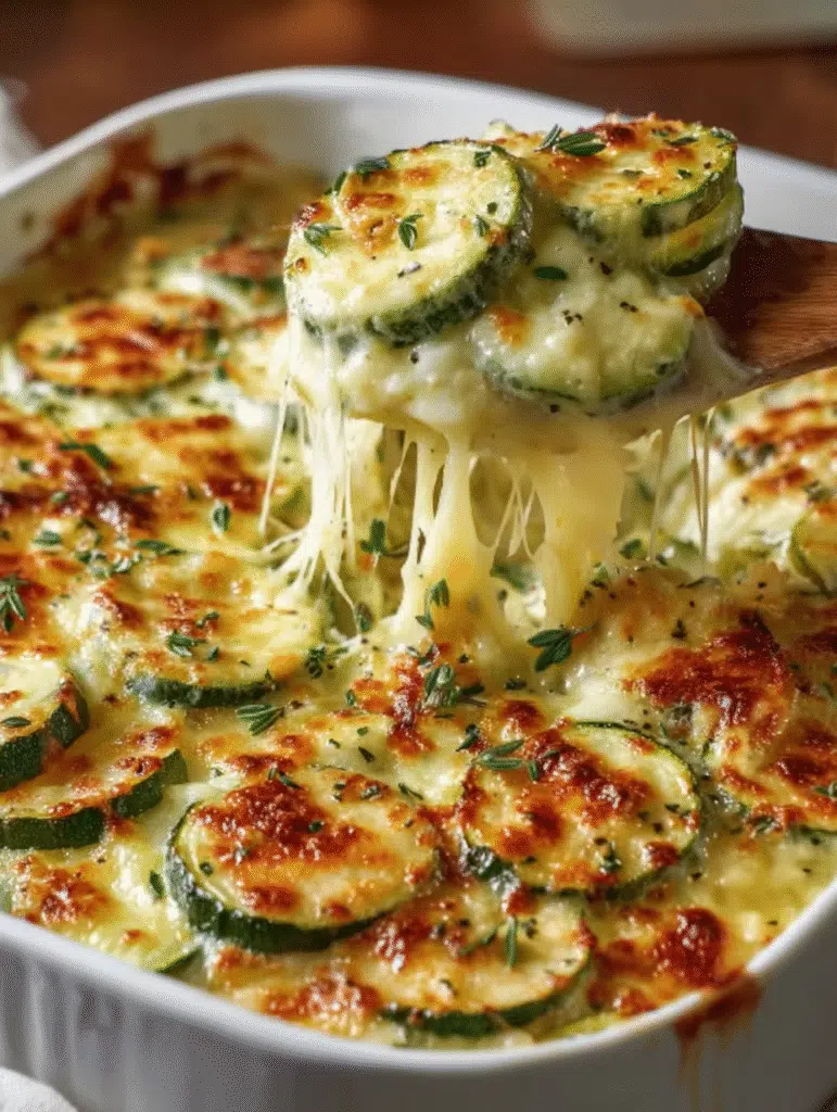 Courgettes gratinées irrésistibles au fromage