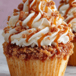 Cupcakes Churro au Caramel Croquant : Un délice à découvrir ! 6 Cupcakes Churro au Caramel Croquant