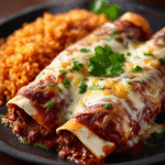 Enchiladas de Bœuf à la Sauce Chili Rouge