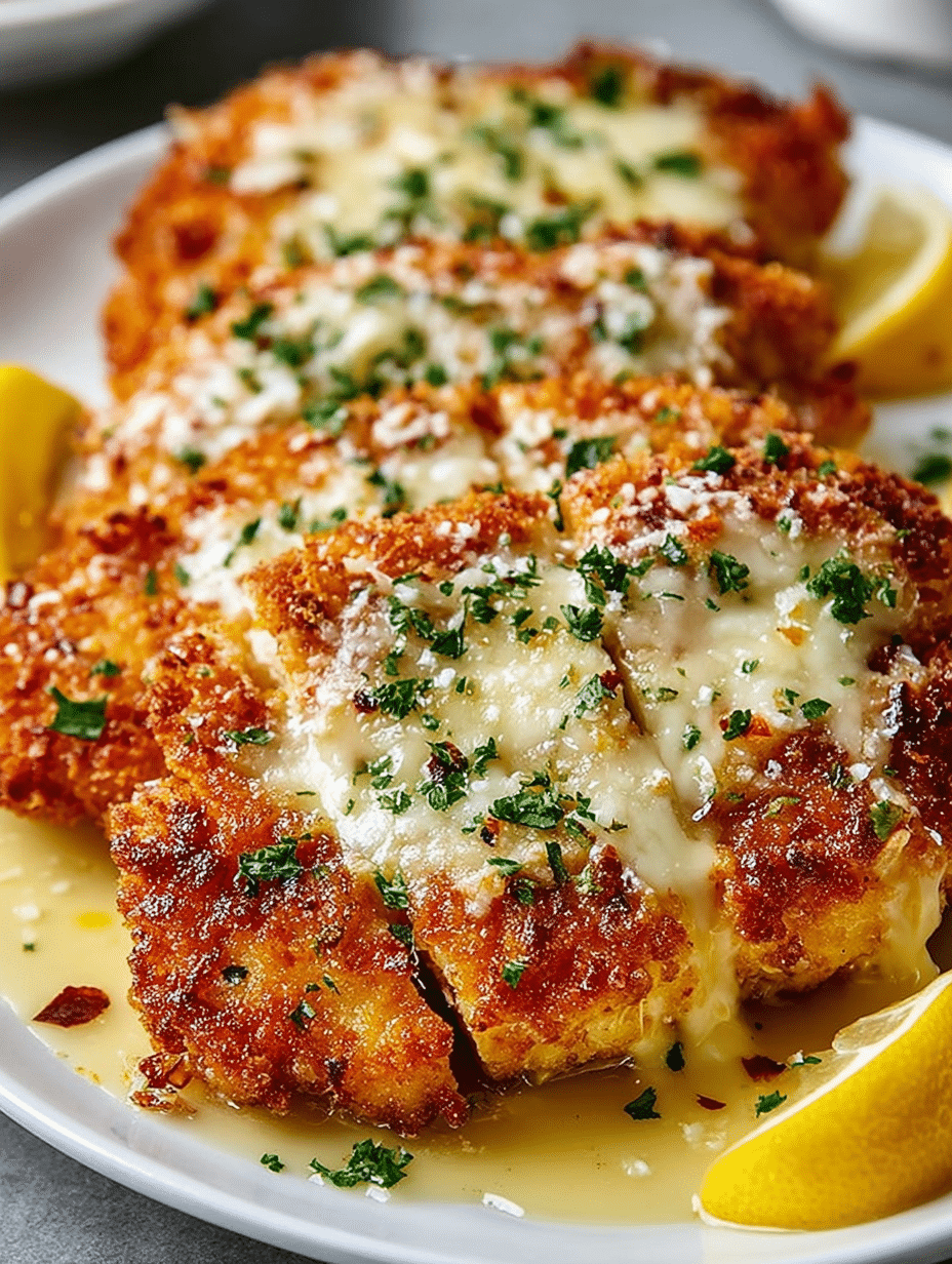 Escalopes de Poulet Croustillantes à l’Ail et au Parmesan