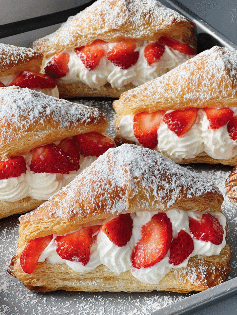 Feuilletés à la Crème et aux Fraises : un délice à découvrir ! 5 Feuilletés à la Crème et aux Fraises