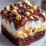 Gâteau Poke Chocolat & Beurre de Cacahuète