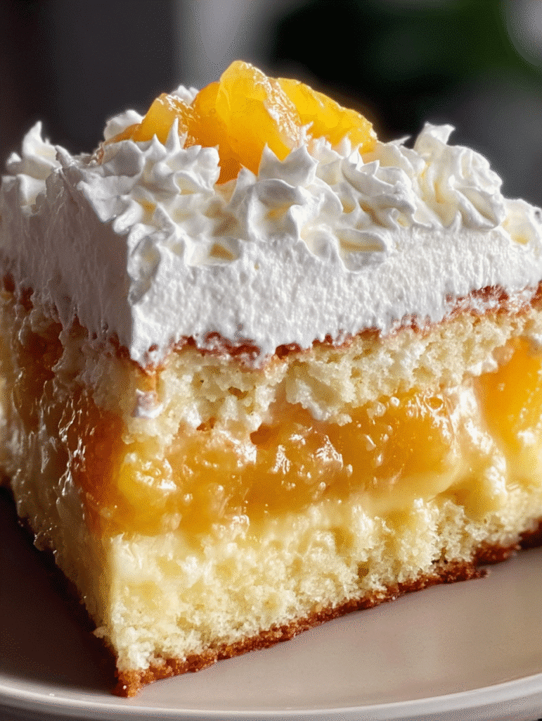 Gâteau Rétro à la Mandarine et à l’Ananas
