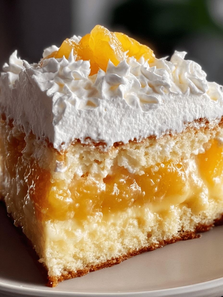 Gâteau Rétro à la Mandarine et à l’Ananas