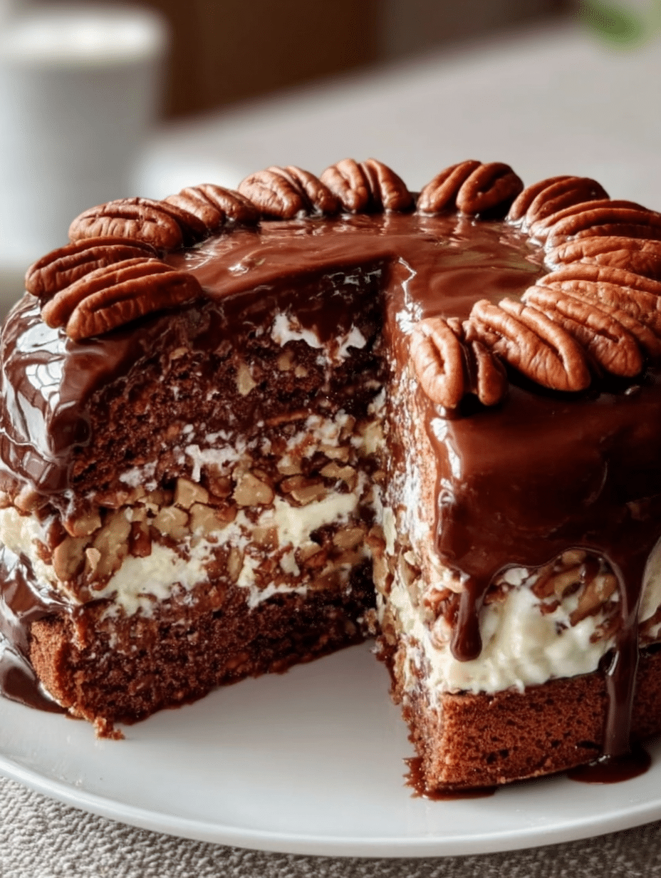 Gâteau Rêve au Chocolat et aux Pacanes