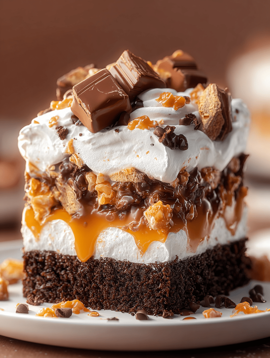 Gâteau au Chocolat Croquant au Toffee