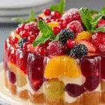 Gâteau aux Fruits en Gelée