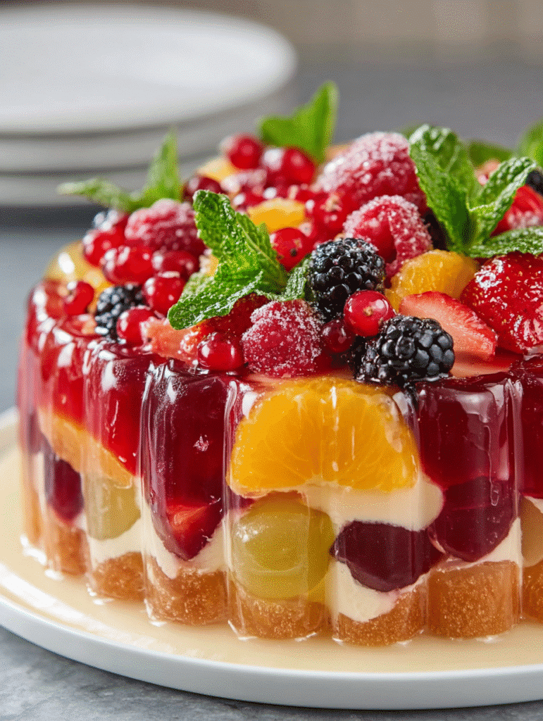 Home 13 Gâteau aux Fruits en Gelée : Une recette délicieuse à découvrir !