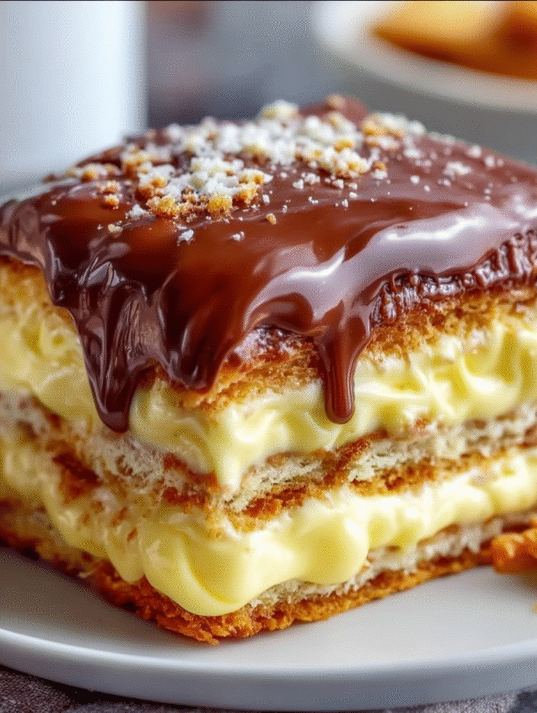 Gâteau Éclair au Chocolat Sans Cuisson