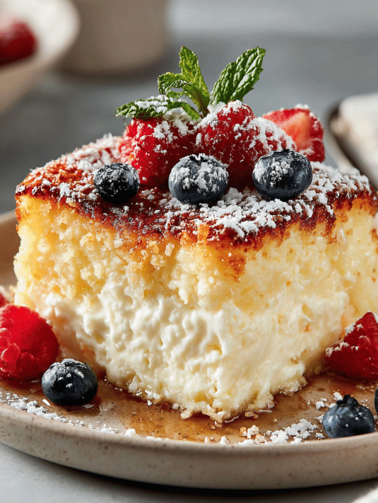 Gâteau à la Crème de Ricotta et Noix de Coco