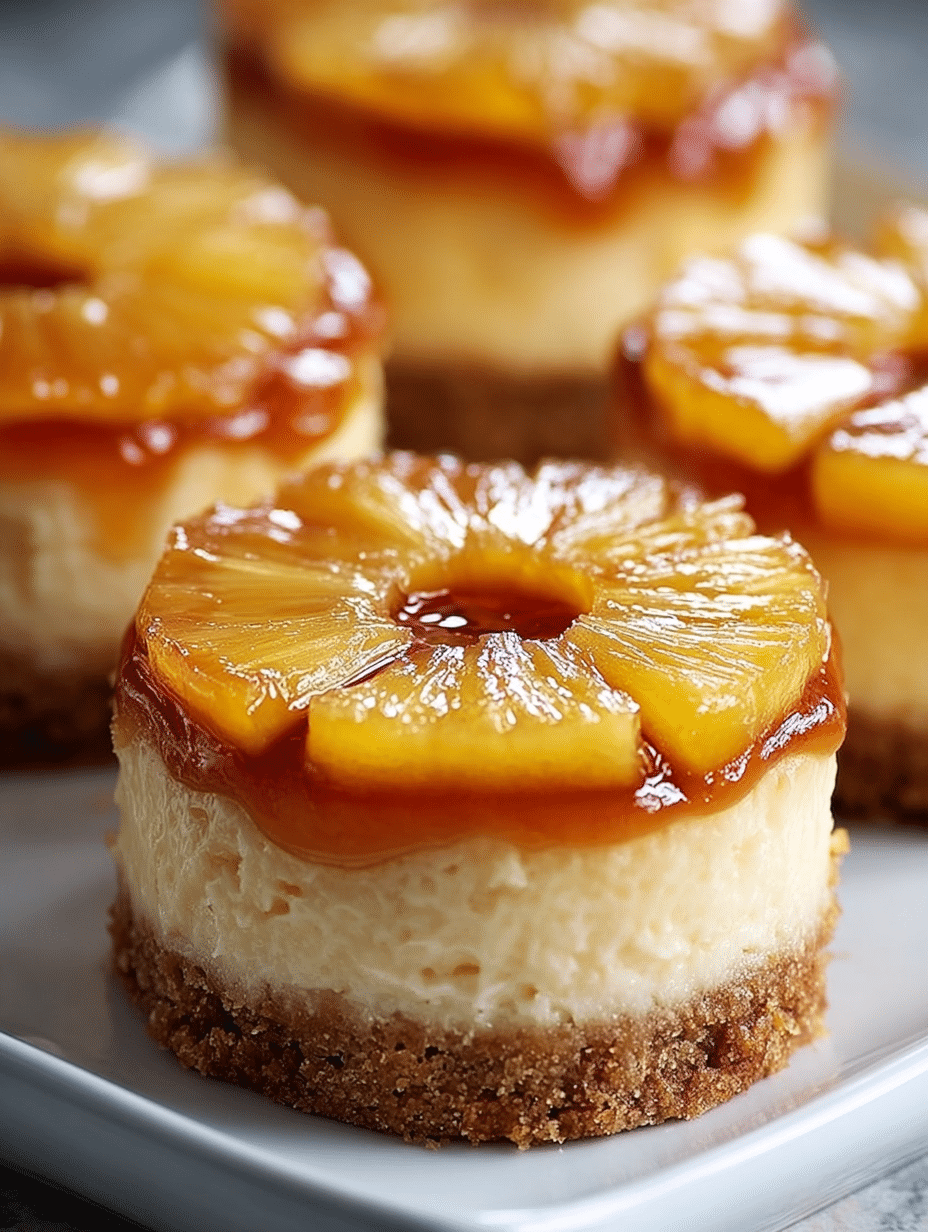 Mini Cheesecakes Renversés à l’Ananas