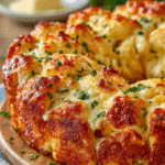 Monkey Bread au Poulet Alfredo