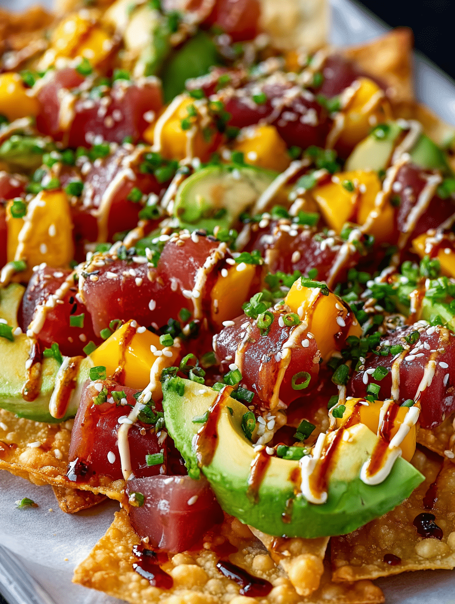 Nachos de Thon Ahi Poke : une recette à découvrir ! 2 Nachos de Thon Ahi Poke
