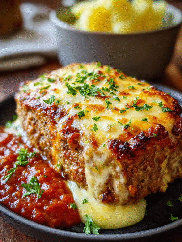 Pain de Viande au Fromage Gratiné