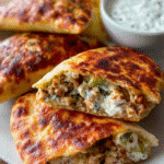 Pitas Croustillantes Farcies au Poulet & à la Feta