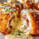 Poulet Cordon Bleu avec Sauce Crémeuse au Fromage Suisse