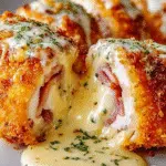 Poulet Cordon Bleu avec Sauce Crémeuse au Fromage Suisse