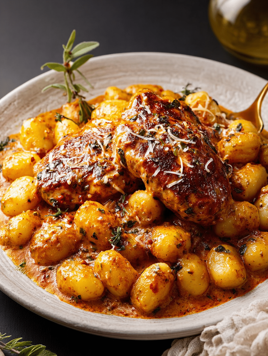 Poulet Crémeux Toscan « Marry Me » avec Gnocchis