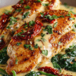 Poulet Crémeux aux Tomates Séchées et Épinards : découvrez la recette savoureuse! 3 Poulet Crémeux aux Tomates Séchées et Épinards