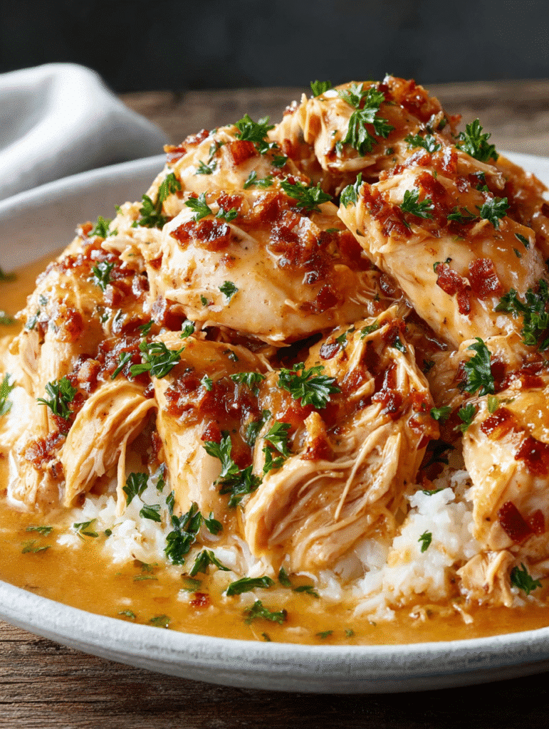 Poulet et Sauce au Crockpot