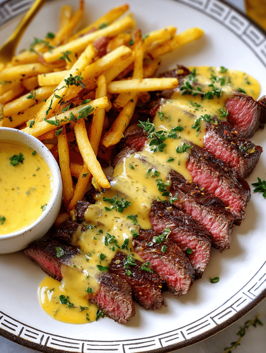 Steak Frites avec Sauce Béarnaise