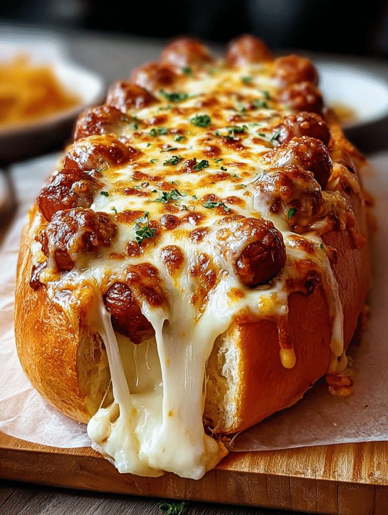 Sub Hot-Dog Gratiné au Fromage