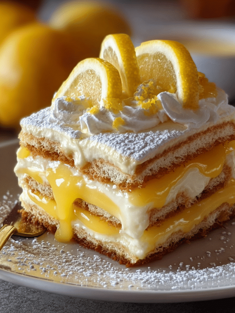 Tiramisu au Citron avec Curd Citronné