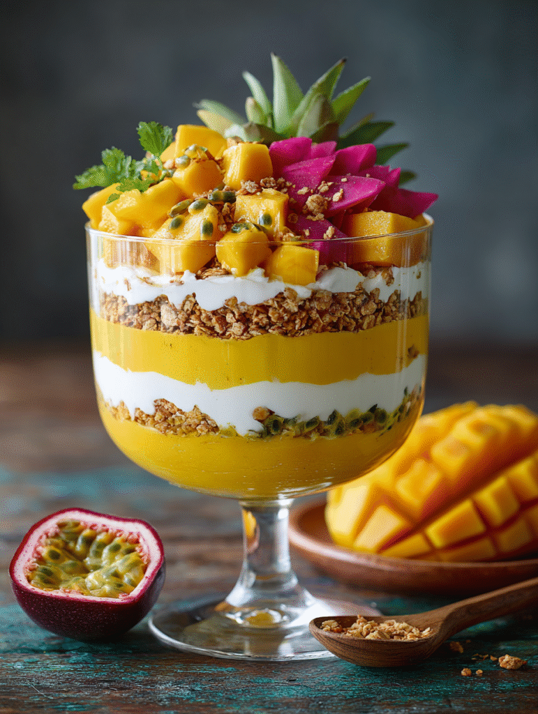 Trifle Tropical à la Passion & à la Mangue