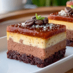 Barres Mousse Triple Couche Mocha Caramel