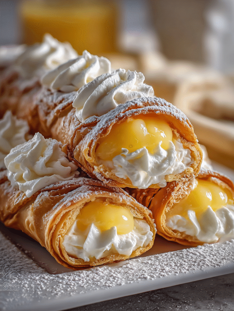 Cannolis Tarte au Citron Meringuée
