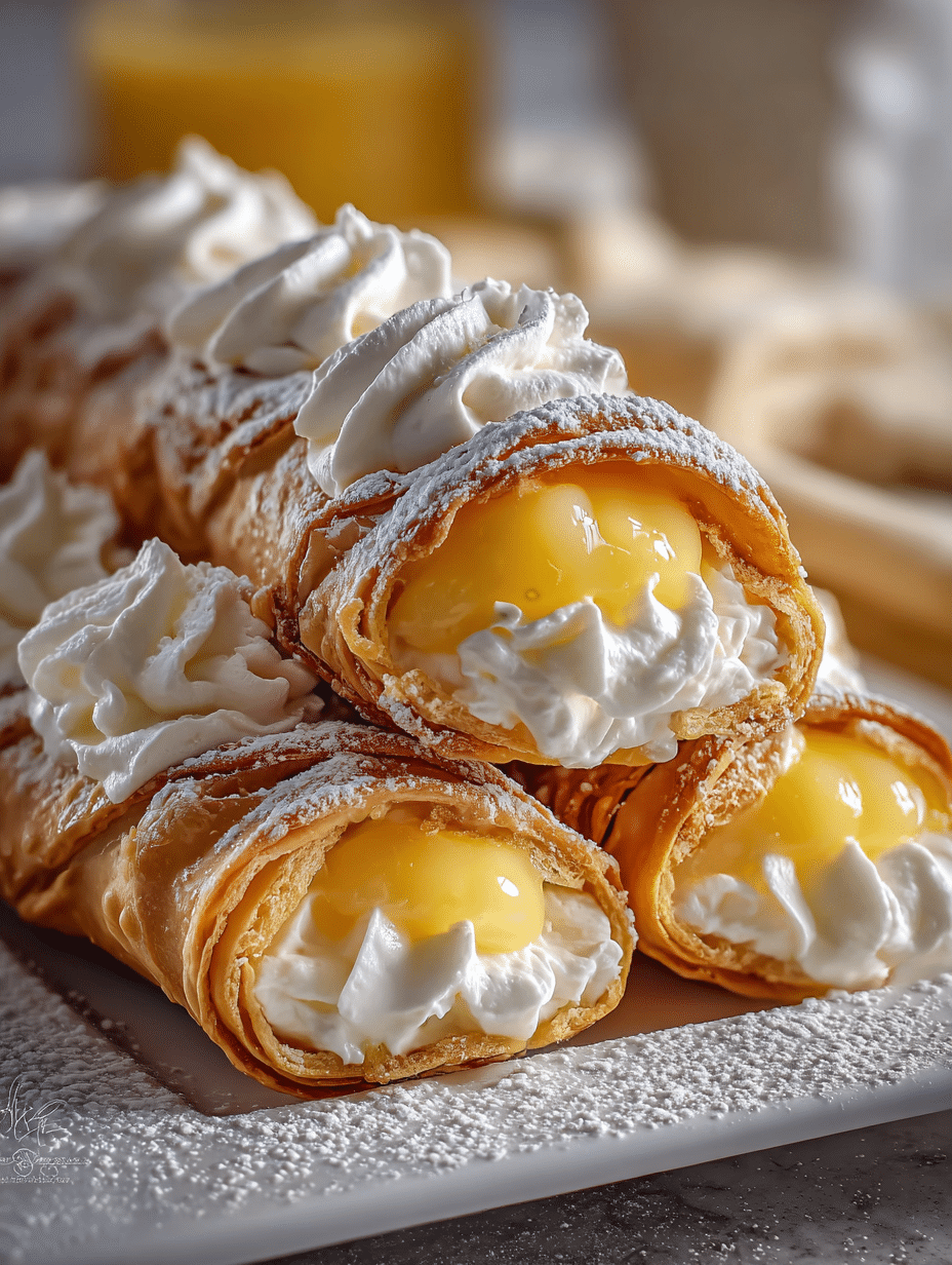 Cannolis Tarte au Citron Meringuée