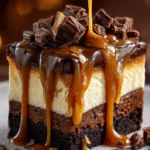 Cheesecake Brownie au Caramel
