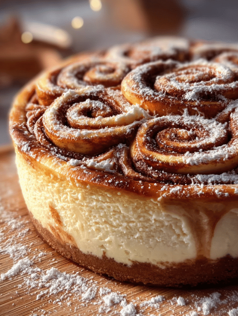 Cheesecake Roulé à la Cannelle