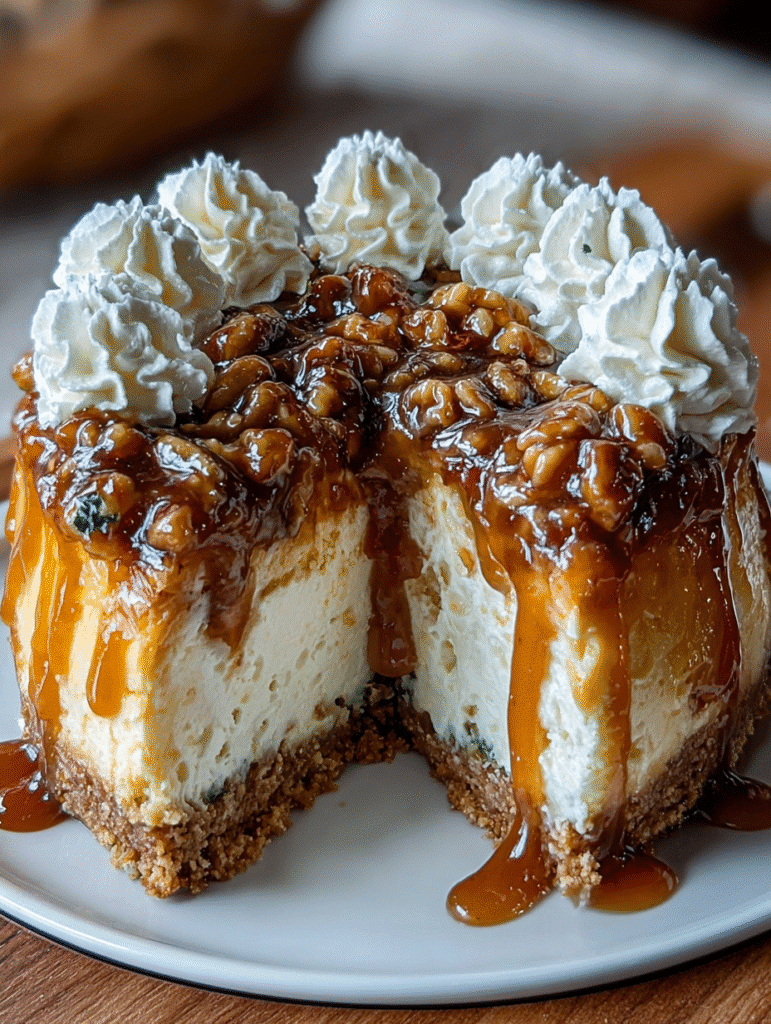 Cheesecake à la Citrouille, au Sirop d’Érable et aux Pacanes