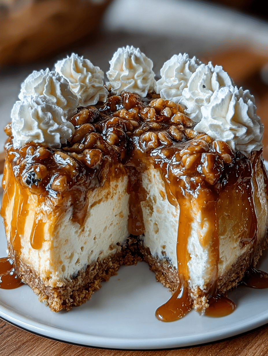 Cheesecake à la Citrouille, au Sirop d’Érable et aux Pacanes