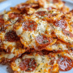 Chips Fromagées au Pepperoni Miniature : Découvrez la recette parfaite ! 3 Chips Fromagées au Pepperoni Miniature