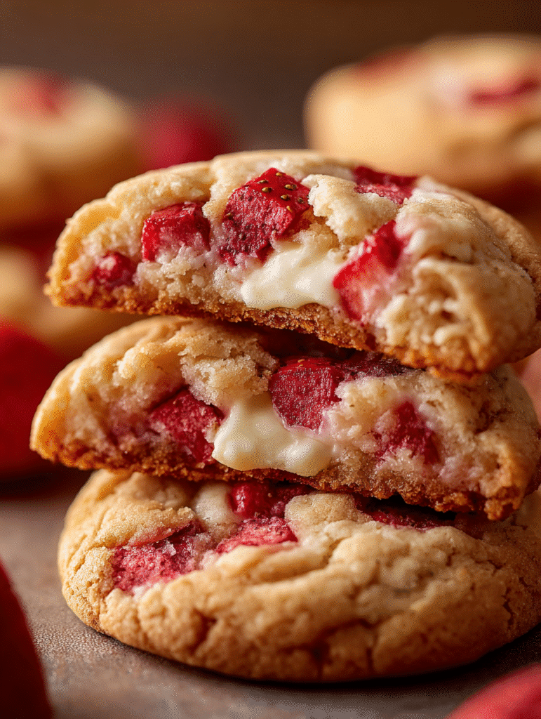 Cookies au Cheesecake à la Fraise