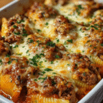 Coquilles Farcies au Bœuf et à la Ricotta