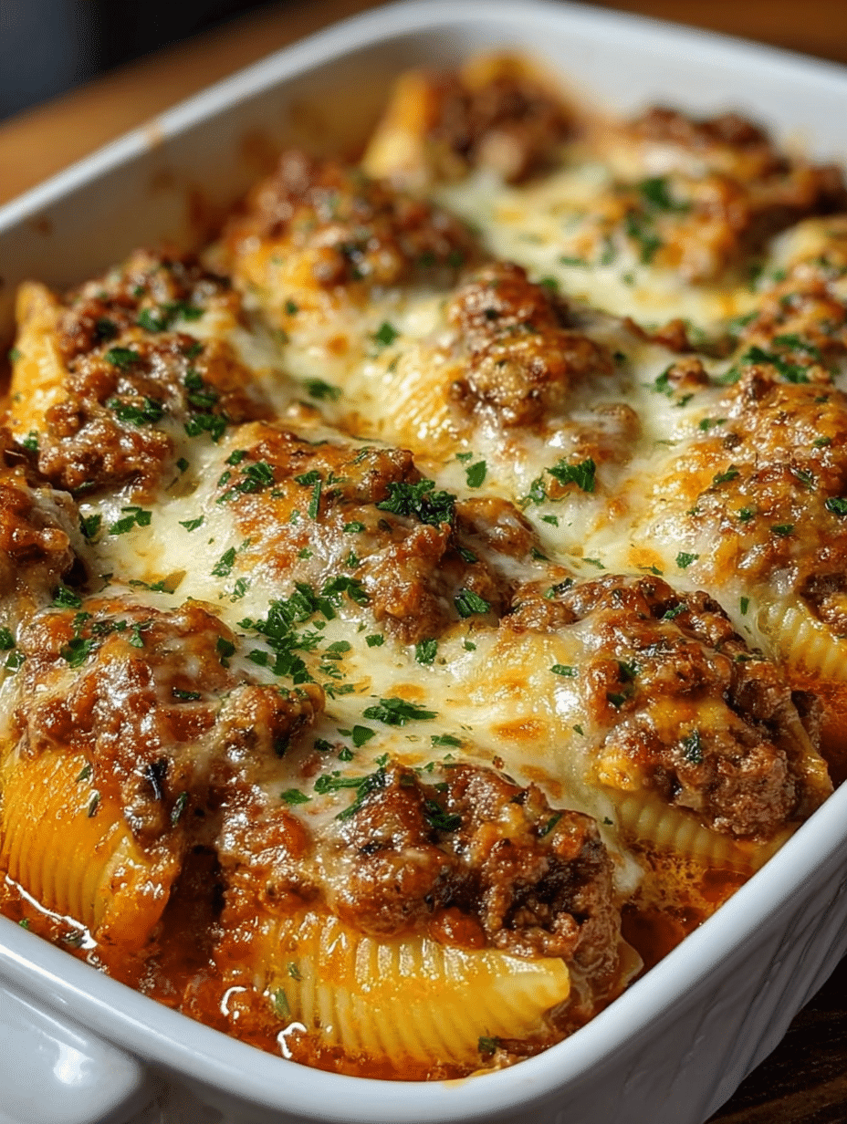 Coquilles Farcies au Bœuf et à la Ricotta