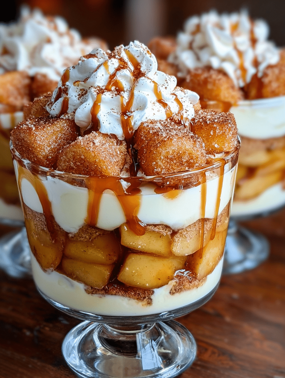 Coupes Dessert aux Beignets au Cidre de Pomme