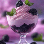 Coupes de Mousse à la Crème de Mûre