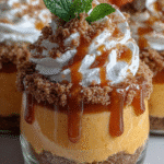 Coupes de Mousse à la Tarte à la Citrouille