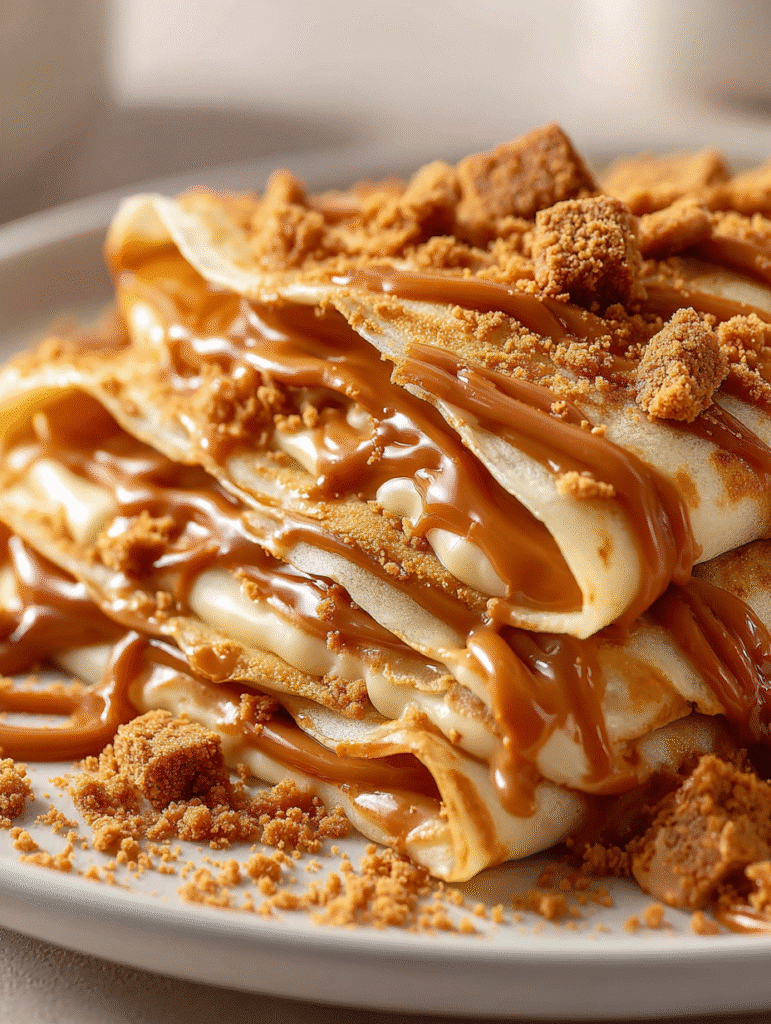 Home 6 Crêpes au Coulis de Biscoff : Découvrez cette recette inédite !